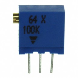 1 pcs : M64X104KB40 - TRIMMER 100KOHM 0.5W PC PIN SIDE