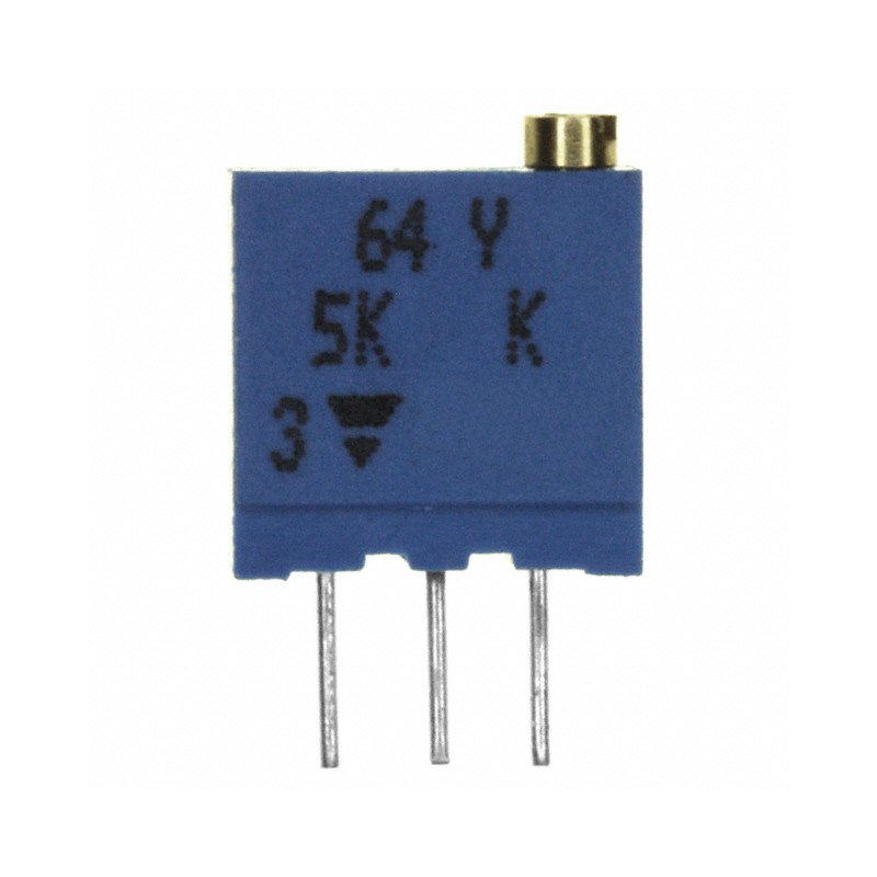 1 pcs : M64Y502KB40 - TRIMMER 5K OHM 0.5W PC PIN TOP