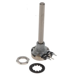 1 pcs : T21AH-M0607-501A2020-TA - POT 500 OHM 1/4W CARBON LINEAR