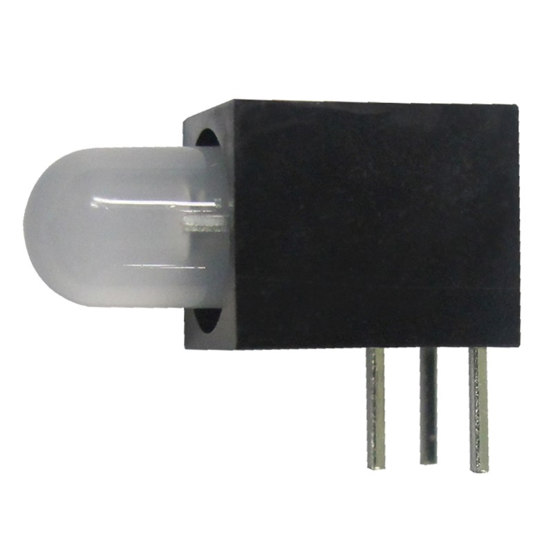 20 pcs - Kingbright L-59BL/1EGW, Green & Red Right Angle PCB LED Indicator, Through Hole 2.5 V