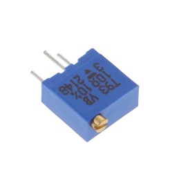 1 pcs : T93YB100KT20 - TRIMMER 10 OHM 0.5W PC PIN TOP