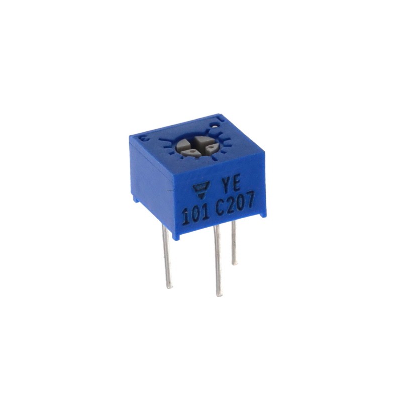 1 pcs : T73YE101KT20 - TRIMMER 100 OHM 0.5W PC PIN TOP