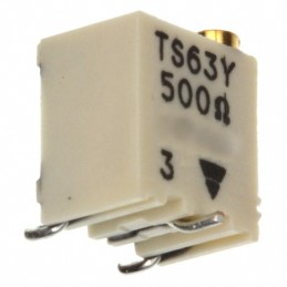 1 pcs : TS63Y501KR10 - TRIMMER 500 OHM 0.25W GW TOP ADJ