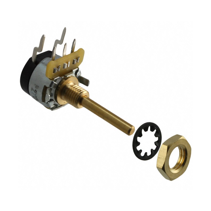 1 pcs : 270X232A104B1B1 - POT 100K OHM 1/4W CARBON LINEAR