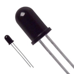 25 pcs - QSD123 onsemi, ±12 ° IR Phototransistor, Through Hole 2-Pin T-1 3/4 package