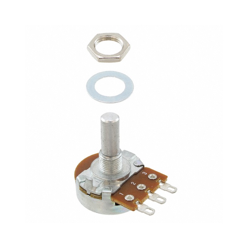 1 pcs : PDB241-E420P-254B0 - POT 250K OHM 1/2W CARBON LINEAR