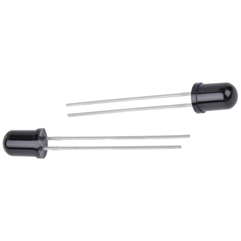 25 pcs - SFH 4556 ams OSRAM, 860nm IR LED, 5mm (T-1 3/4) Through Hole package