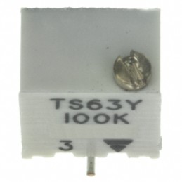 1 pcs : TS63Y104KR10 - TRIMMER 100K OHM 0.25W GW TOP
