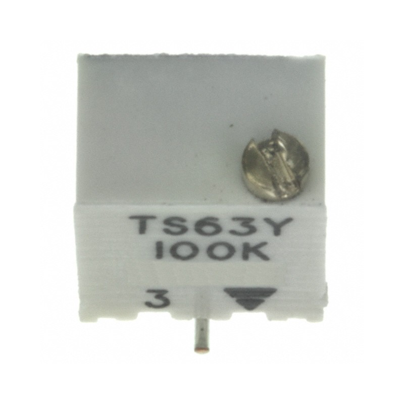 1 pcs : TS63Y104KR10 - TRIMMER 100K OHM 0.25W GW TOP