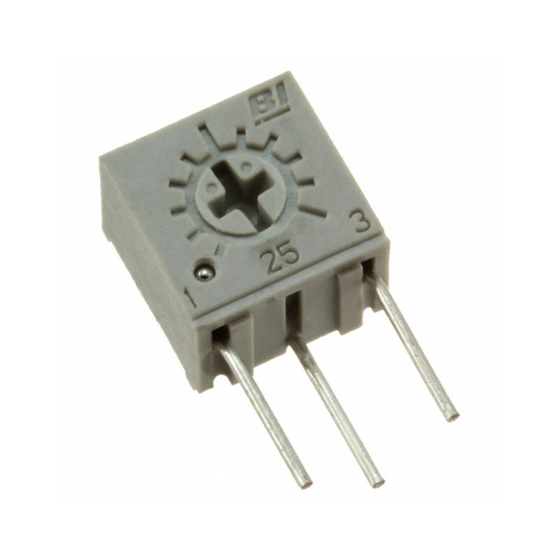 1 pcs : 25SR10KLF - TRIMMER 10K OHM 0.5W PC PIN SIDE