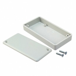 1 pcs : 1551LGY - BOX ABS GRAY 3.15'L X 1.58'W