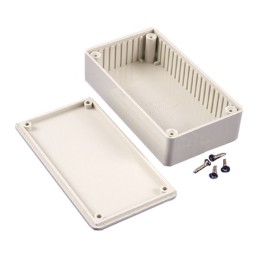 1 pcs : 1591BSGY - BOX PLASTIC GRAY 4.41'L X 2.44'W