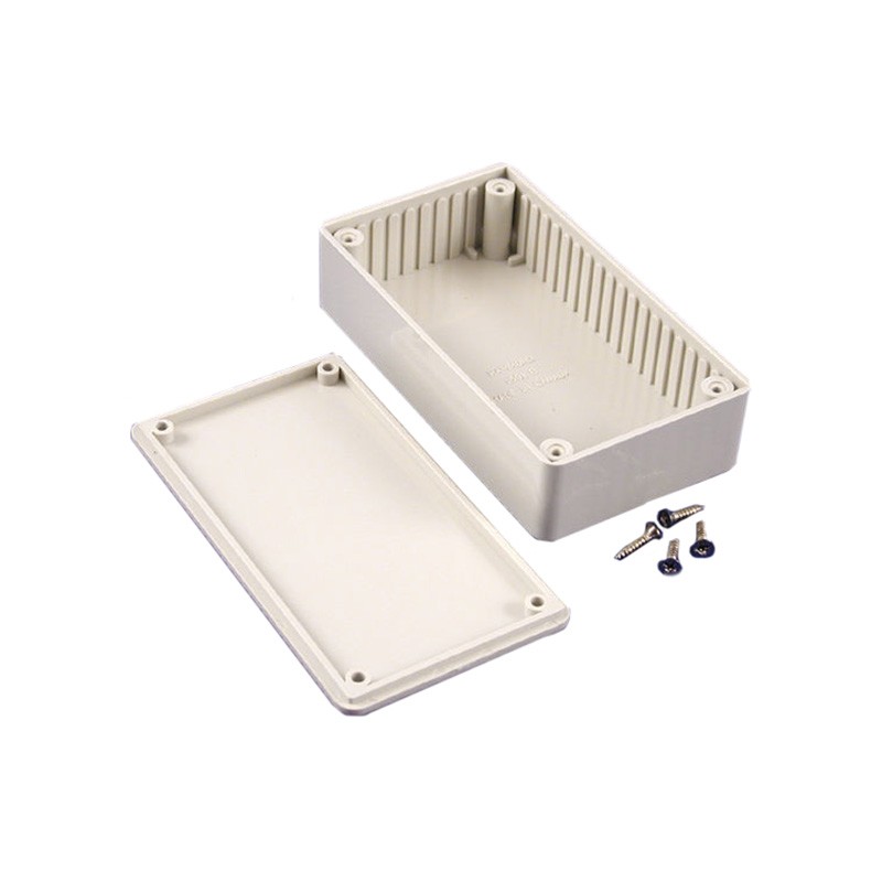 1 pcs : 1591BSGY - BOX PLASTIC GRAY 4.41'L X 2.44'W