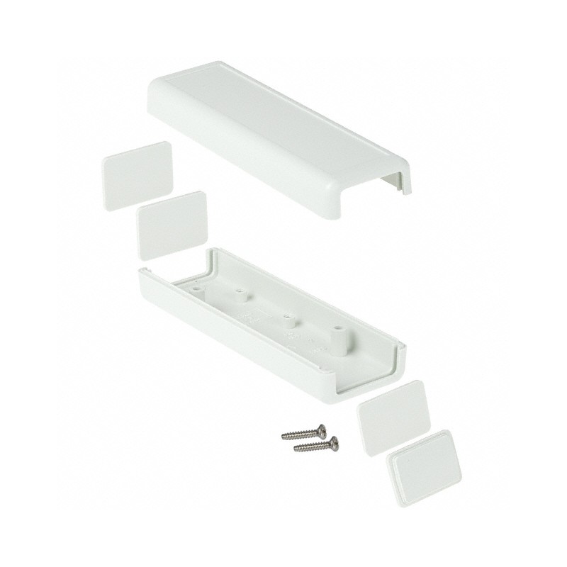 1 pcs : 1593DGY - BOX PLASTIC GRAY 4.49'L X 1.41'W