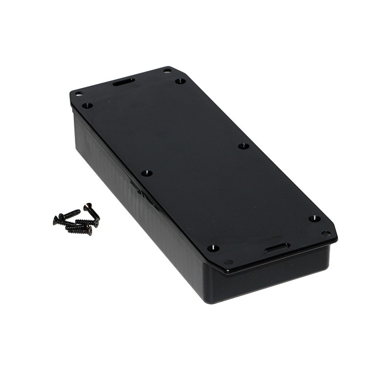 1 pcs : 1591HSFLBK - BOX PLASTIC BLK 6.52'L X 2.79'W