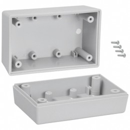 1 pcs : 112,GY - BOX ABS GRAY 3.6'L X 2.25'W