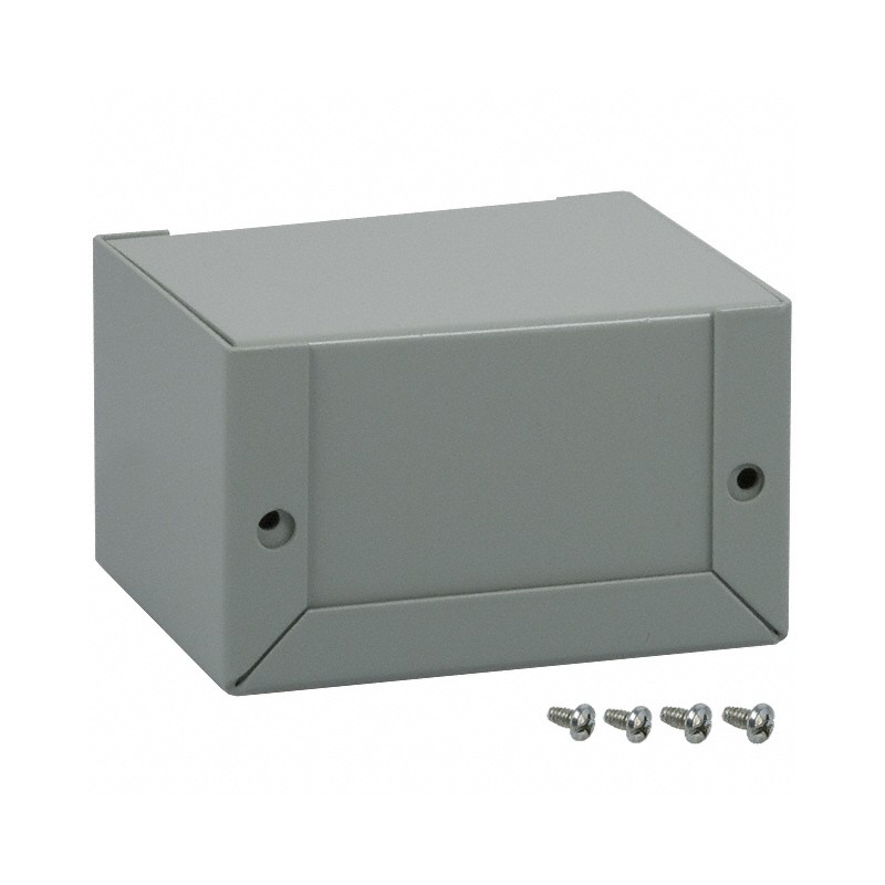 1 pcs : 1411B - BOX ALUM GRAY 2.77'L X 2.25'W