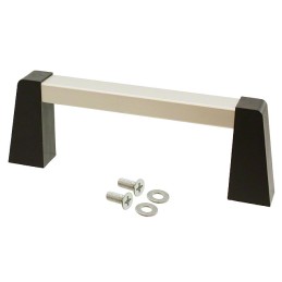 1 pcs : 1427SBC - HANDLE ALUM BLACK/CLR MTG CTR 4'