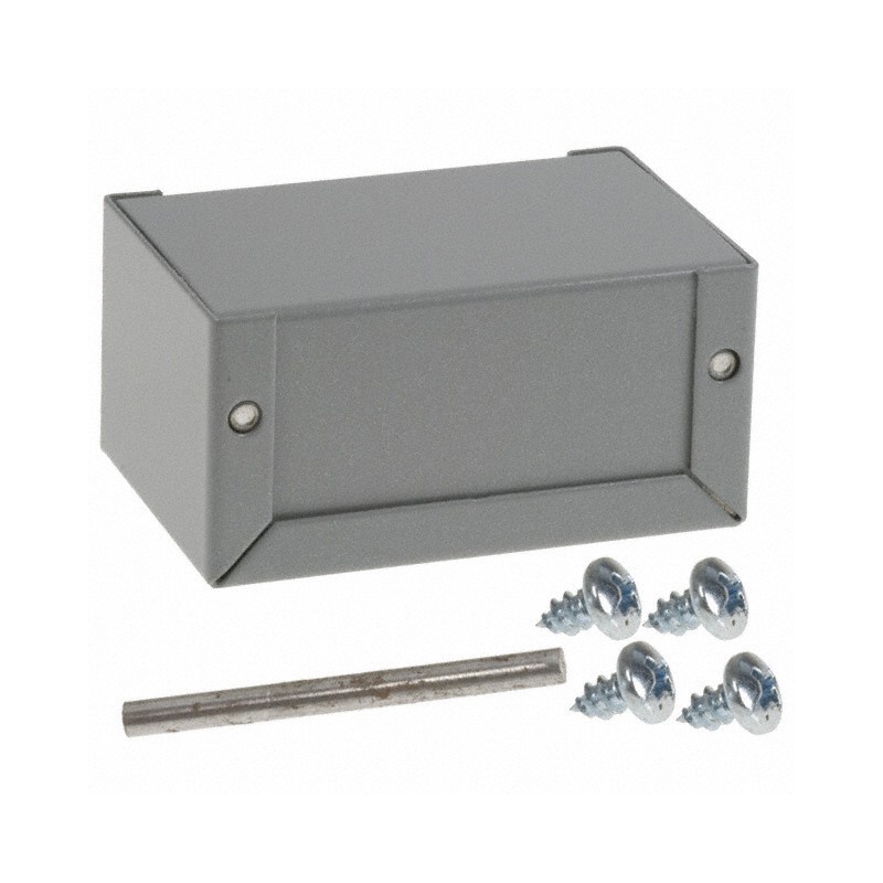 1 pcs : CU-2101-B - BOX ALUM GRAY 3.25'L X 2.13'W