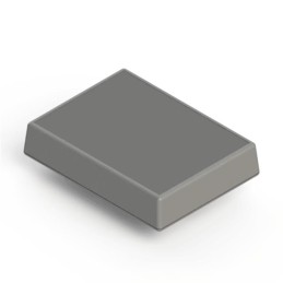 1 pcs : 031I,GY - BOX ABS GRAY 4.38'L X 3.25'W