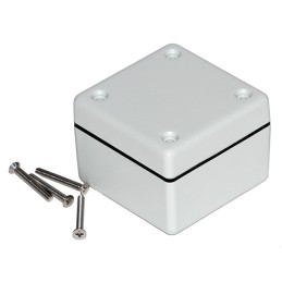 1 pcs : 1594AWGY - BOX PLASTIC GRAY 2.21'L X 2.21'W