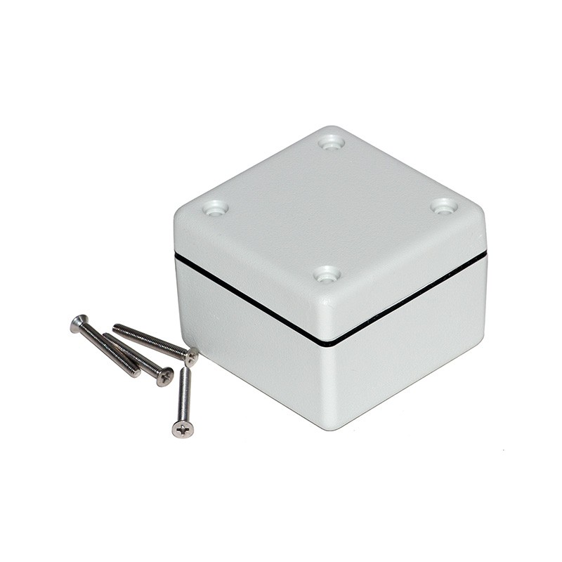 1 pcs : 1594AWGY - BOX PLASTIC GRAY 2.21'L X 2.21'W