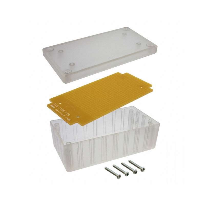 1 pcs : C10-7100 - BOX ABS CLEAR 4.5'L X 2.3'W