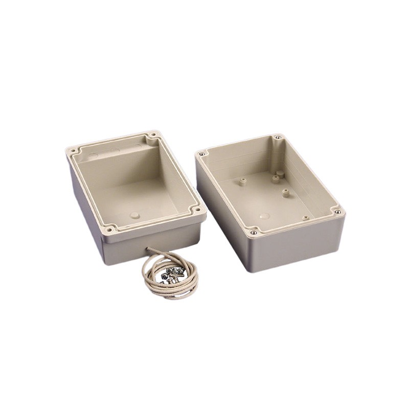 1 pcs : RP1155 - BOX ABS GRAY 4.95'L X 3.39'W