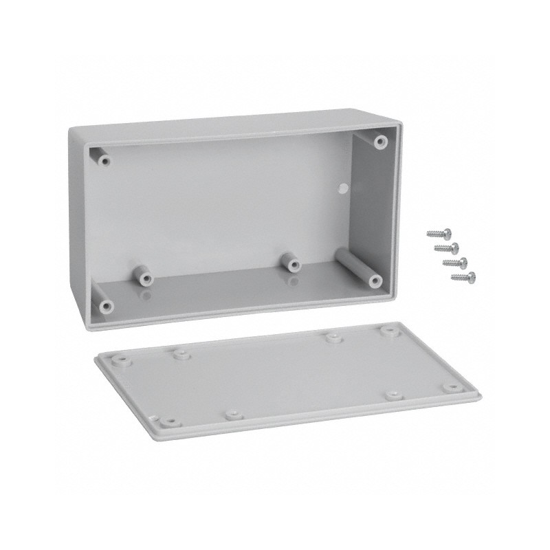 1 pcs : 053,GY - BOX ABS GRAY 5.62'L X 3.25'W