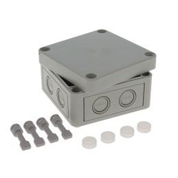 1 pcs : 105-403 - BOX PLASTIC GRAY 3.7'L X 3.7'W