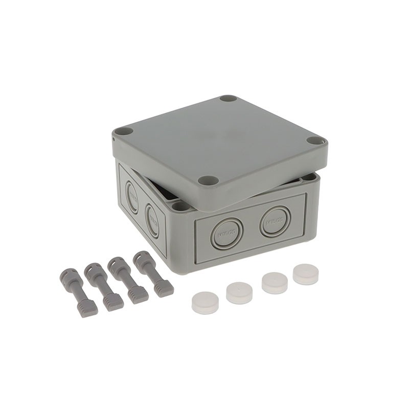 1 pcs : 105-403 - BOX PLASTIC GRAY 3.7'L X 3.7'W