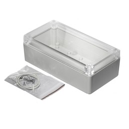 1 pcs : RP1175C - BOX ABS GRAY/CLR 6.54'L X 3.39'W