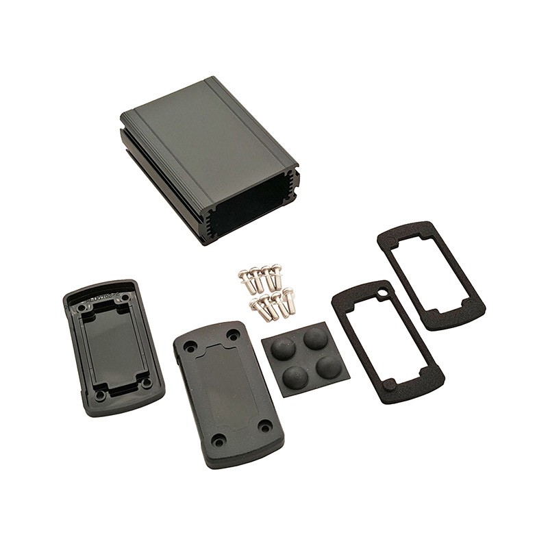 1 pcs : EXN-23351-BKP - BOX ALUM BLACK 3.50'L X 2.71'W