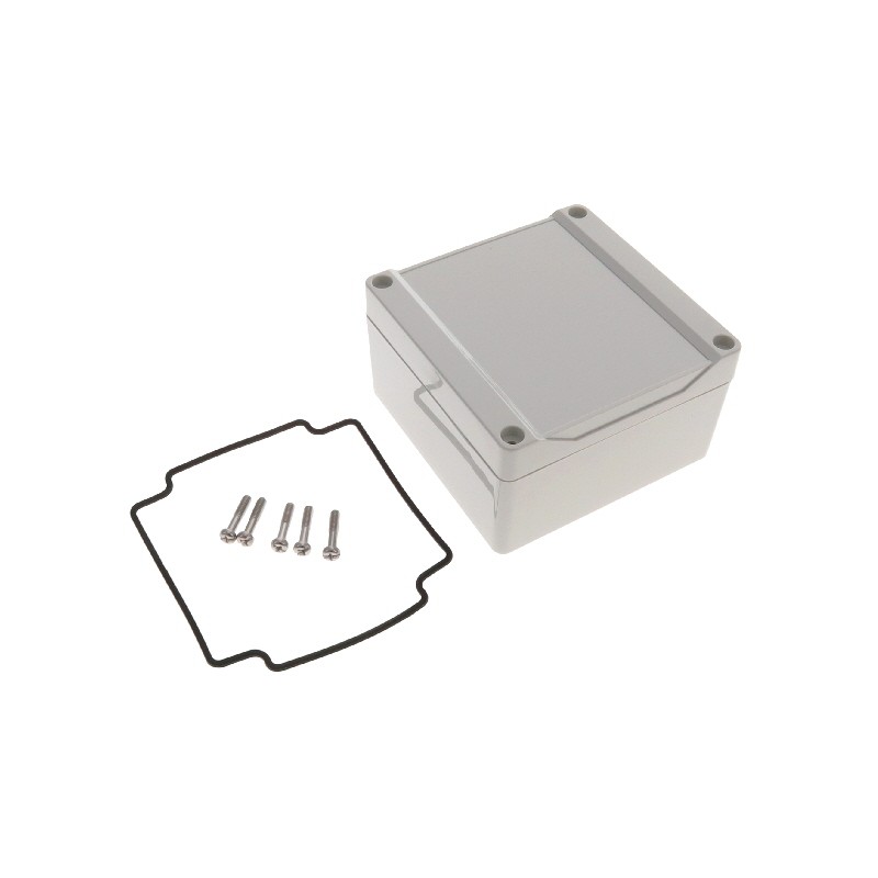 1 pcs : 1555LGY - BOX PC GRAY 4.13'L X 4.13'W