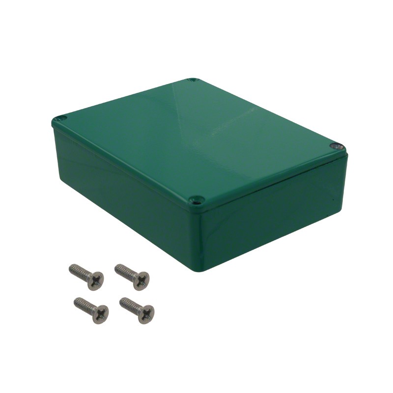 1 pcs : 1590BBGR - STOMP BOX ALUM 4.71'L X 3.7'W