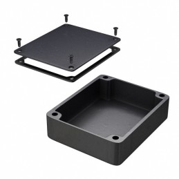 1 pcs : 1550WMBK - BOX ALUM BLACK 4.74'L X 3.95'W