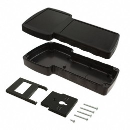 1 pcs : HH-3496-B - BOX ABS BLACK 8.27'L X 4.33'W