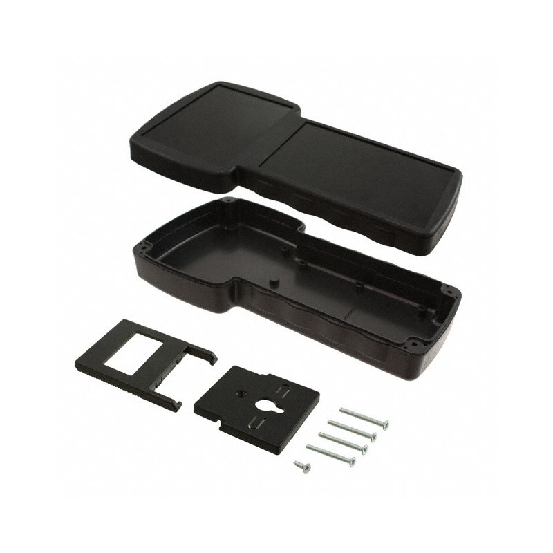 1 pcs : HH-3496-B - BOX ABS BLACK 8.27'L X 4.33'W