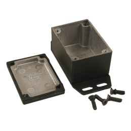 1 pcs : 1590WHFBK - BOX ALUM BLACK 2.07'L X 1.5'W