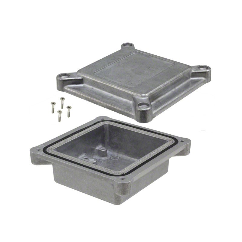 1 pcs : ANS-3801 - BOX ALUM NATURAL 3.79'L X 3.79'W