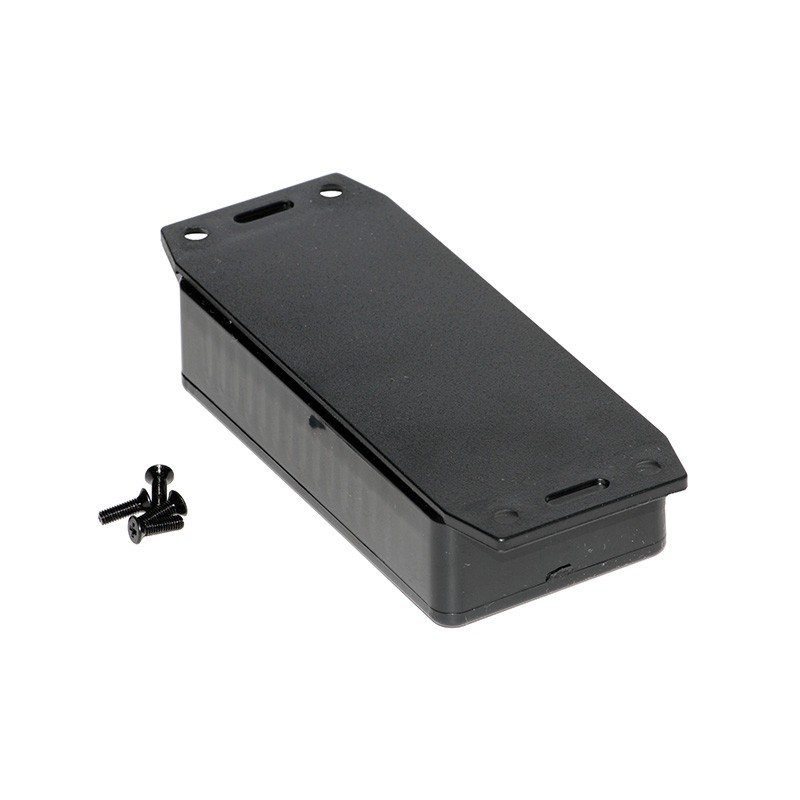 1 pcs : 1591AF2BK - BOX ABS BLACK 3.93'L X 1.97'W