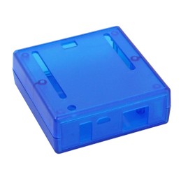 1 pcs : 1593HAMARTBU - CASE ABS TRANS BLU 2.95'LX2.81'W