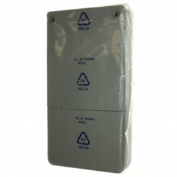1 pcs : RH3055 - BOX PLASTIC GRAY 6.3'L X 3.35'W