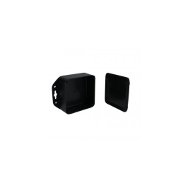 1 pcs : PW-12848-TMB - ENCLOSURE ABS BLACK 4'L X 4'W