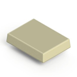 1 pcs : 031I,AL - BOX ABS ALMOND 4.38'L X 3.25'W