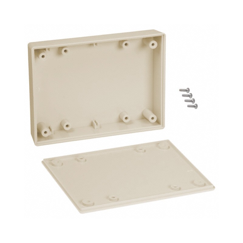 1 pcs : 031,AL - BOX ABS ALMOND 4.38'L X 3.25'W