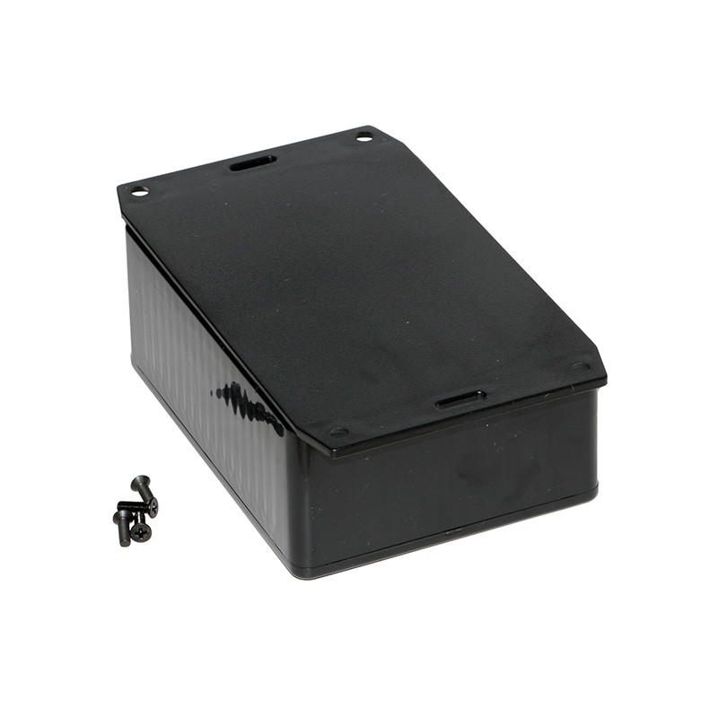 1 pcs : 1591SF2SBK - BOX PLASTIC BLK 4.32'L X 3.24'W