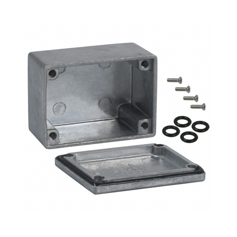 1 pcs : 1590WH - BOX ALUM UNPTD 2.07'L X 1.5'W