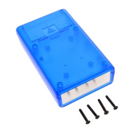 1 pcs : 1593QALTBU - BOX PLAS TRN BLU 4.41'L X 2.62'W