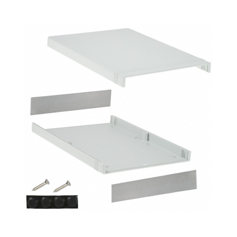 1 pcs : 1598HSGY - BOX PLASTIC GRY 11.06'L X 7.87'W